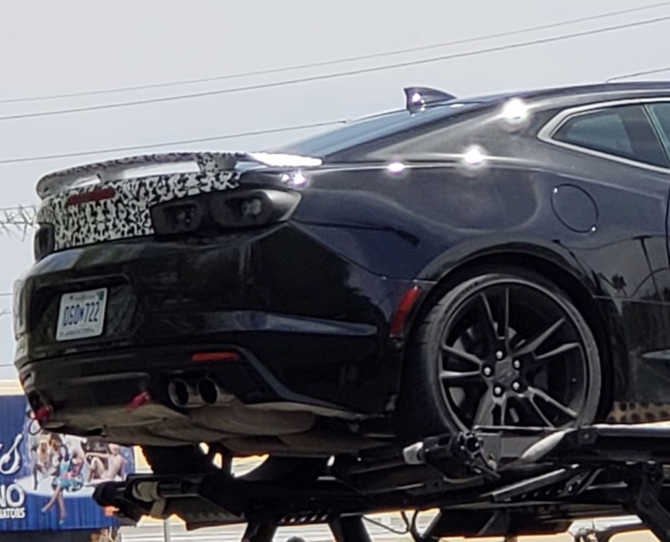 Chevrolet Camaro ZL1 2019 é flagrado sem frente polêmica