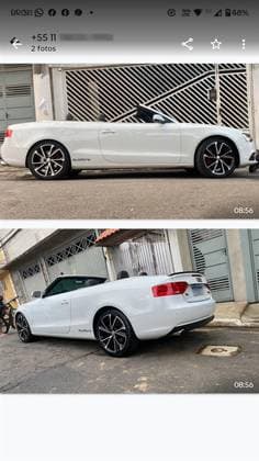 Carro 2.0 TFSI CABRIOLET AMBITION 16V GASOLINA 2P S-TRONIC