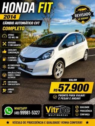 Carro 1.4 CX 16V FLEX 4P AUTOMÁTICO