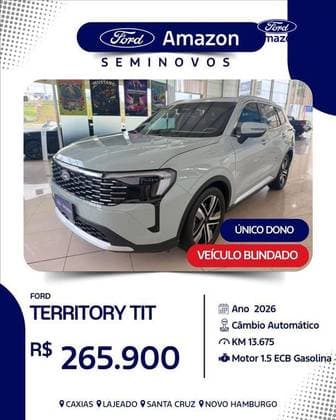 Carro 1.5 ECOBOOST GTDI GASOLINA TITANIUM AUTOMÁTICO