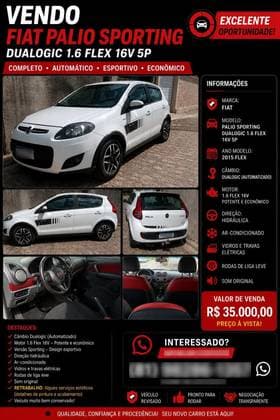 Carro 1.6 MPI SPORTING 16V FLEX 4P AUTOMATIZADO