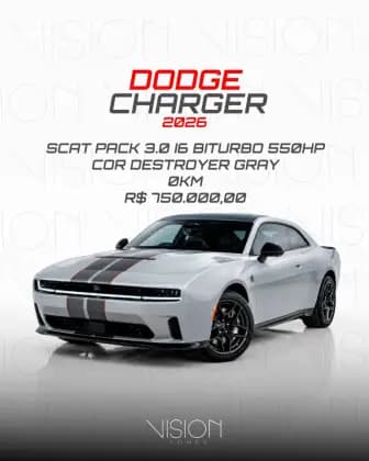 Carro 6.4 V8 SRT HEMI GASOLINA SCAT PACK AUTOMÁTICO