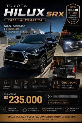 Carro 2.8 D-4D TURBO DIESEL CD SRX 4X4 AUTOMÁTICO