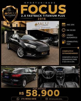 Carro 2.0 TITANIUM PLUS FASTBACK 16V FLEX 4P POWERSHIFT