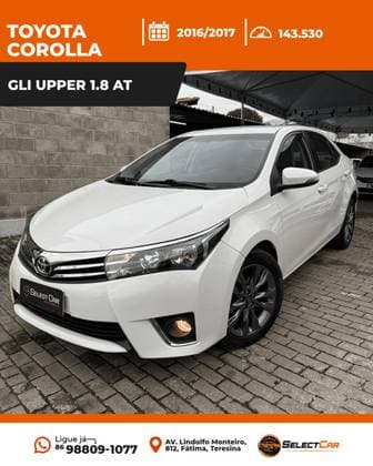 Carro 1.8 GLI UPPER 16V FLEX 4P AUTOMÁTICO