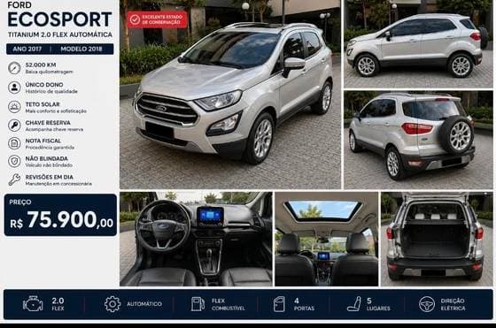 Carro 2.0 DIRECT FLEX TITANIUM AUTOMÁTICO