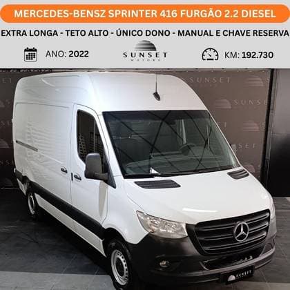 Carro 2.2 CDI DIESEL FURGÃO 416 TA EXTRA LONGO MANUAL