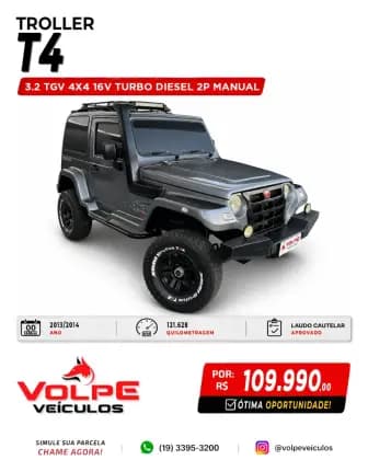 Carro 3.2 TGV 4X4 16V TURBO DIESEL 2P MANUAL