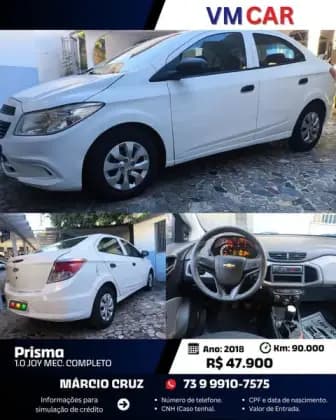 Carro 1.0 MPFI JOY 8V FLEX 4P MANUAL