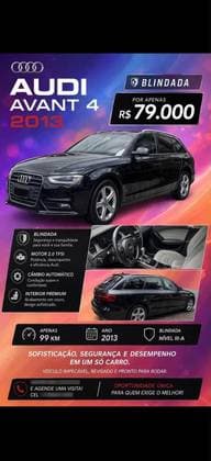 Carro 2.0 TFSI GASOLINA AVANT AMBITION 4P QUATTRO S TRONIC