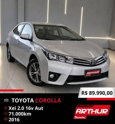 Carro 2.0 XEI 16V FLEX 4P AUTOMÁTICO