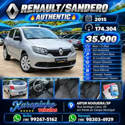 Carro 1.0 AUTHENTIQUE 16V FLEX 4P MANUAL