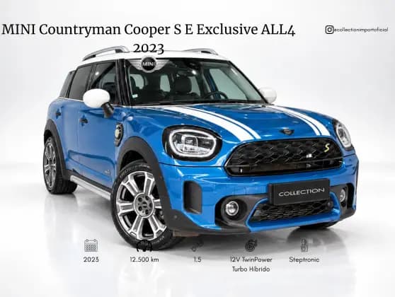 Carro 1.5 12V TWINPOWER TURBO HYBRID COOPER S E EXCLUSIVE ALL4 STEPTRONIC