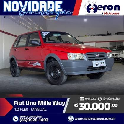 Carro 1.0 MPI MILLE WAY ECONOMY 8V FLEX 4P MANUAL
