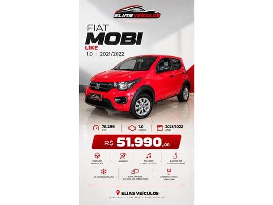 Carro 1.0 EVO FLEX LIKE. MANUAL