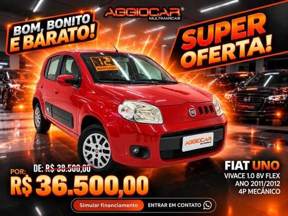 Carro 1.0 VIVACE 8V FLEX 4P MANUAL