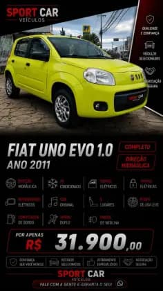 Carro 1.0 EVO VIVACE 8V FLEX 4P MANUAL