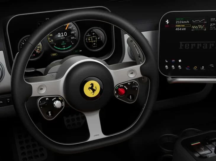 Carro elétrico da Ferrari já tem nome e fotos