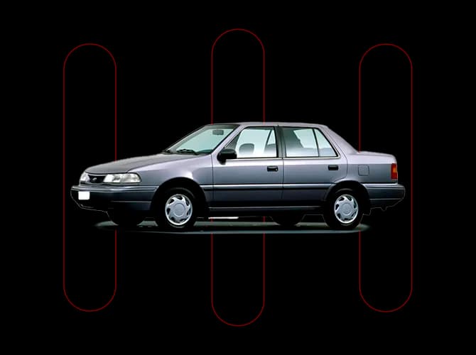 hyundai excel 1993 1.5 Gls Gasolina 4p Automatico