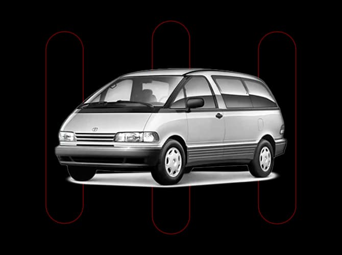 toyota previa 1992 2.4 Le Van 16v Gasolina 4p Automatico