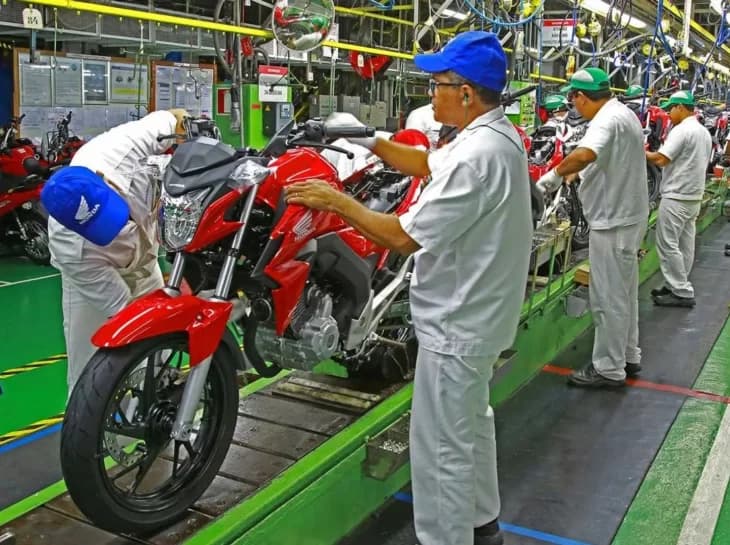Produção de motos: melhor novembro desde 2013