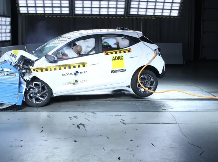 Hyundai HB20 leva 3 estrelas em crash test