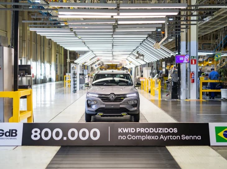 Renault Kwid chega a 800 mil unidades produzidas