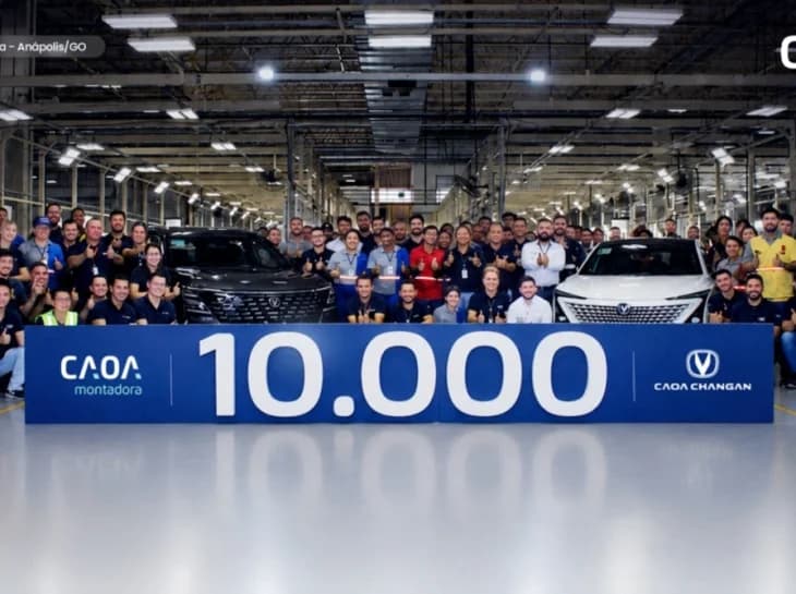 Caoa Changan produz 10 mil carros no Brasil