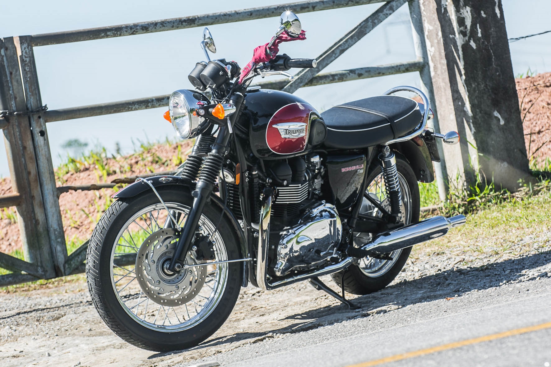  A Triumph Bonneville tem estilo clássico que remete aos anos de 1950