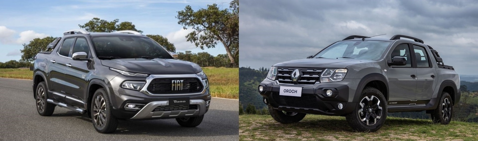 Info - Comparação Carros - Fiat Toro VS Renault Oroch - Imagem