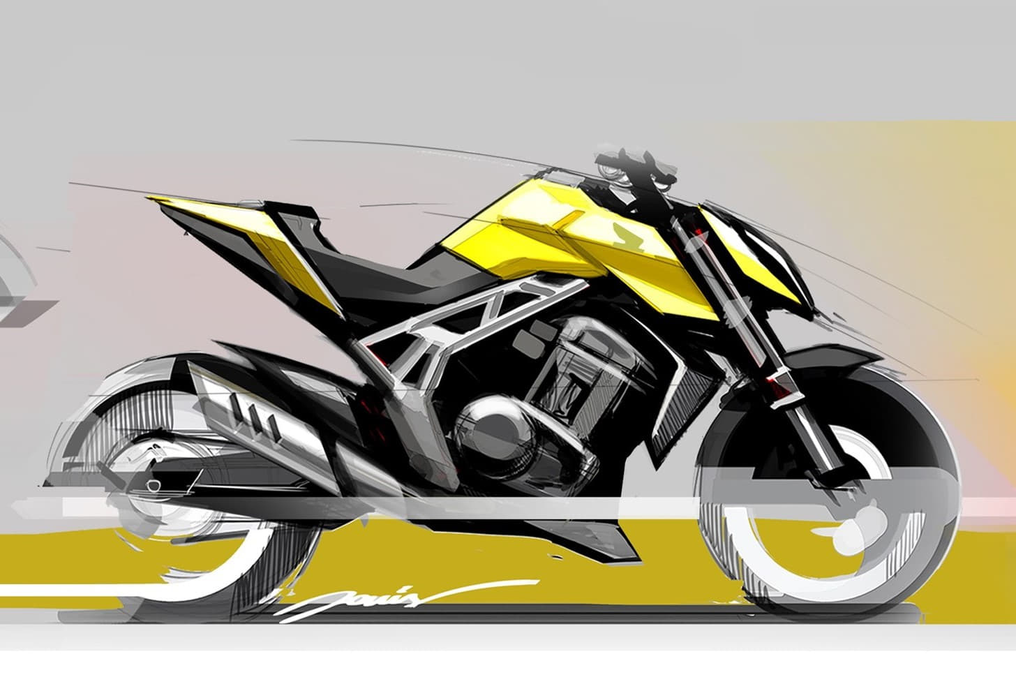 New Honda Hornet Design Concept Sketches 2