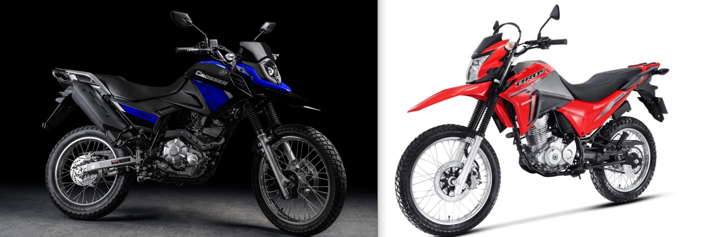 Yamaha Crosser 150, Honda Bros 160 e Haojue NK 150: quais as diferenças -  MOTOO
