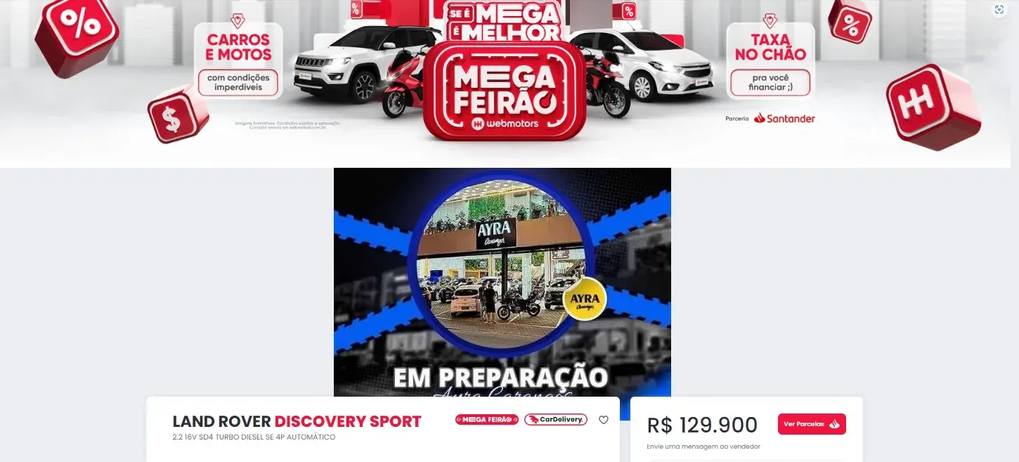 Webmotors  Promoção Carro em Dobro